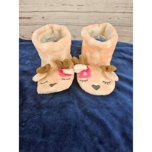 Cat And Jack Deer Doe Toddler Girls House Shoes Slipper Boots Slippers Booties S